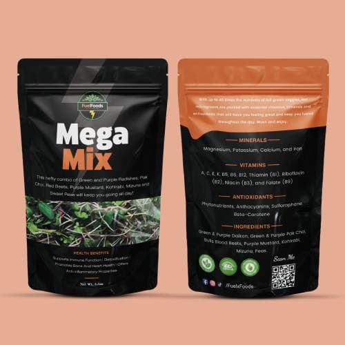 Mega Mix pouch, front and back